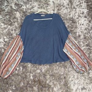 Altar’d State Blue Blouse